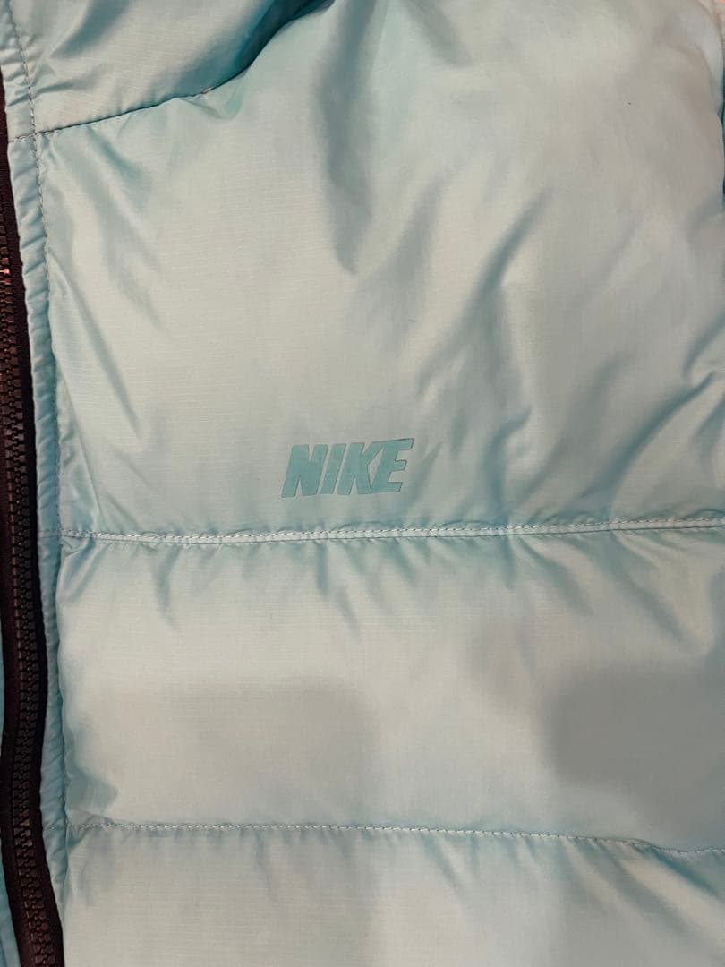 NIKE 550 水色 ダウンジャケット フード付き