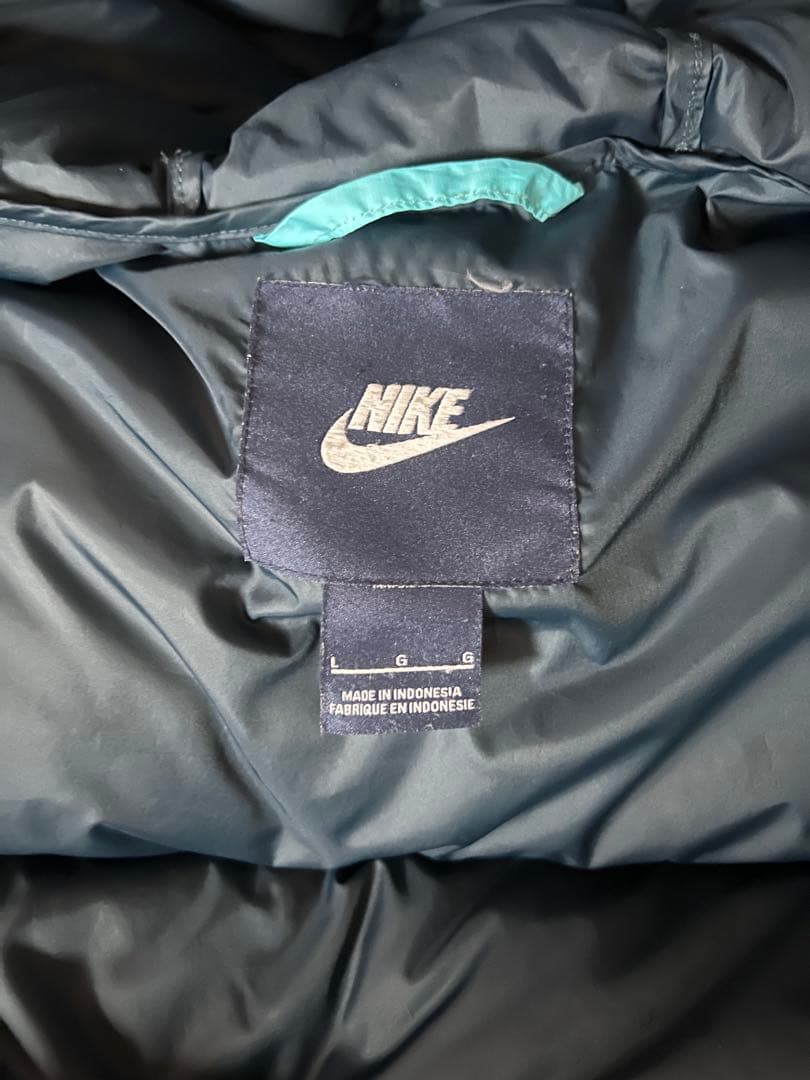 NIKE 550 水色 ダウンジャケット フード付き