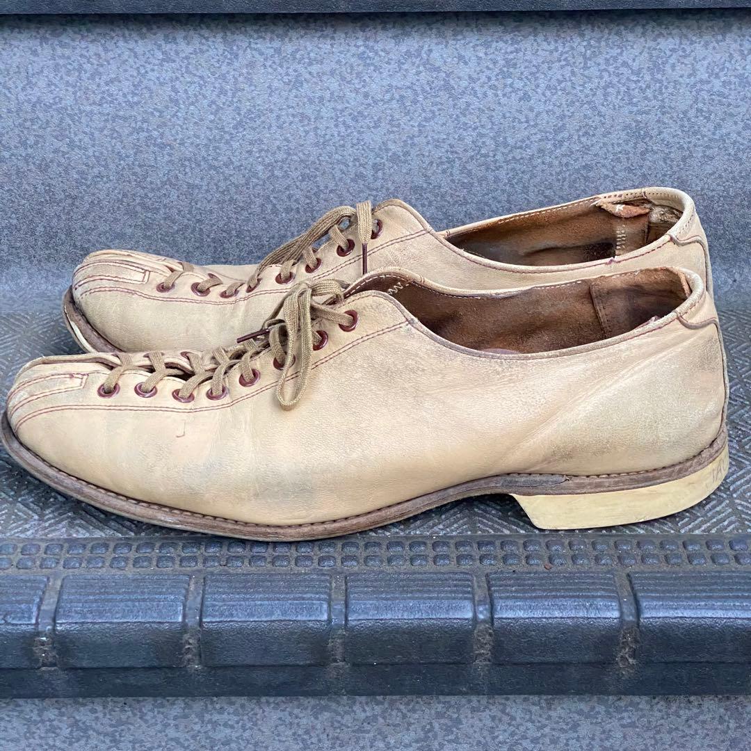 vintage HYDE 60年代頃？ ボウリングシューズ レザー 26cm相当