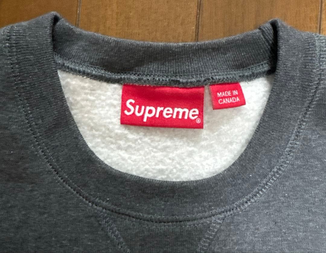 トップス Supreme Small Box Crewneck Charcoal M