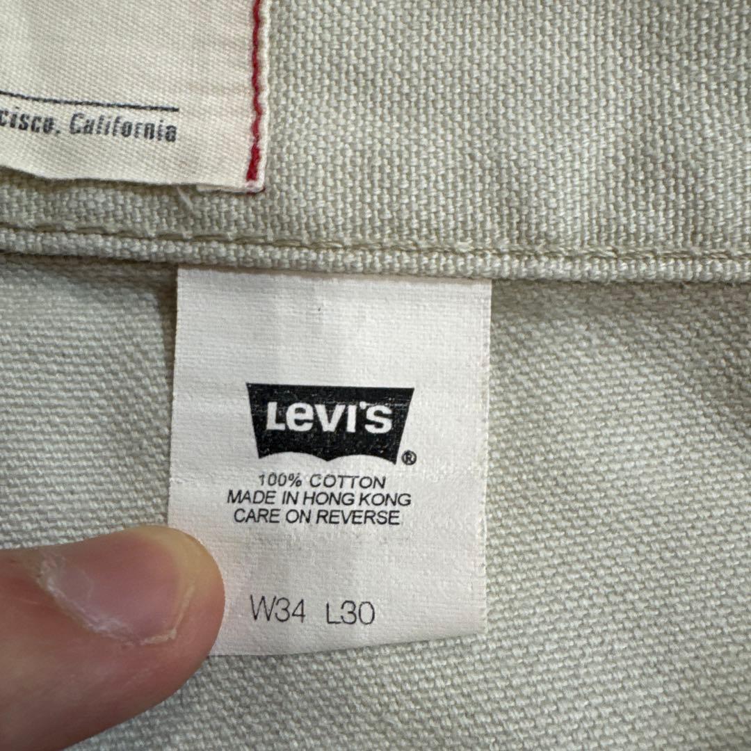 珍品 90s 00s Levi's ダック ペインターパンツ オフホワイト