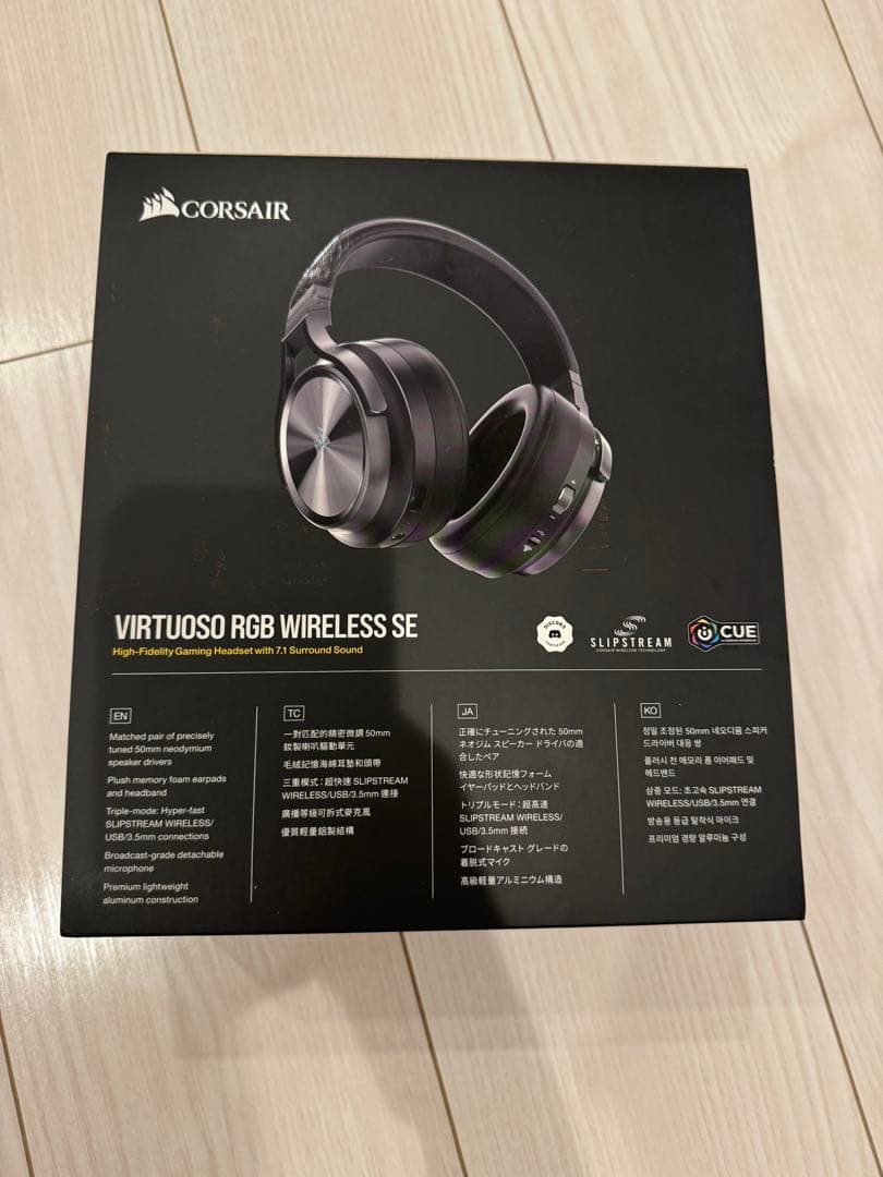 CORSAIR VIRTUOSO RGBワイヤレス SE ゲーミングヘッドセット