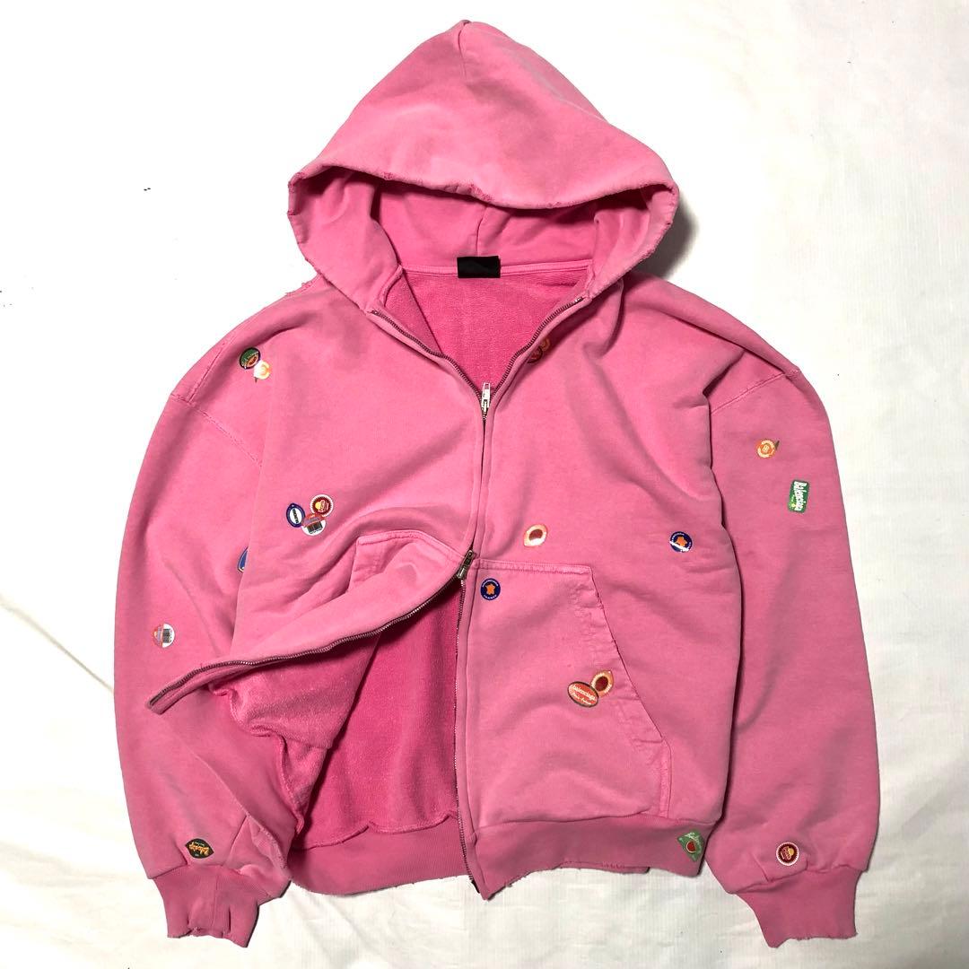 トップス BALENCIAGA 25SS fruity zipup hoodie pink