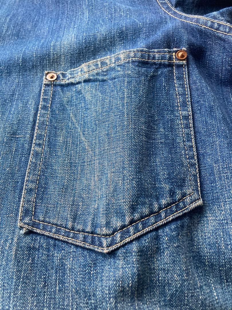 1940' 4ボタン 大戦モデル UFOリベット ドーナツボタン 42サイズ