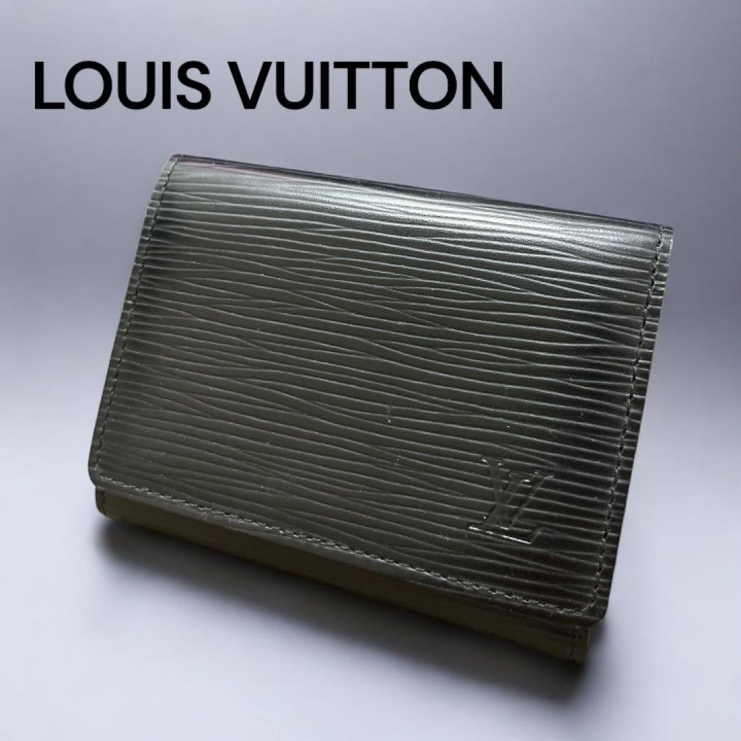 【美品★イニシャル入】ルイヴィトン 名刺入れ カードケース エピ ブラック