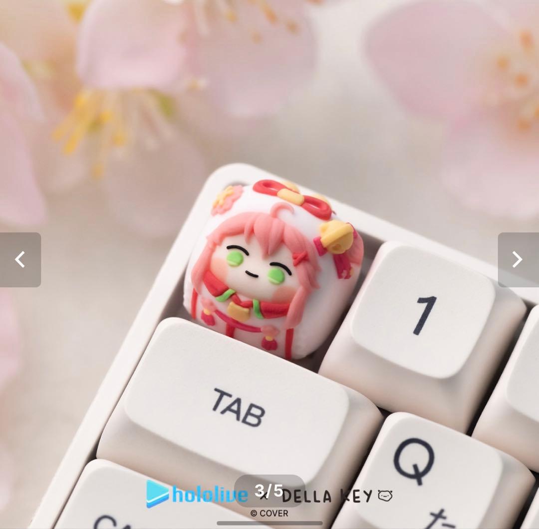 Della key x hololiveさくらみこArtisan Keycap