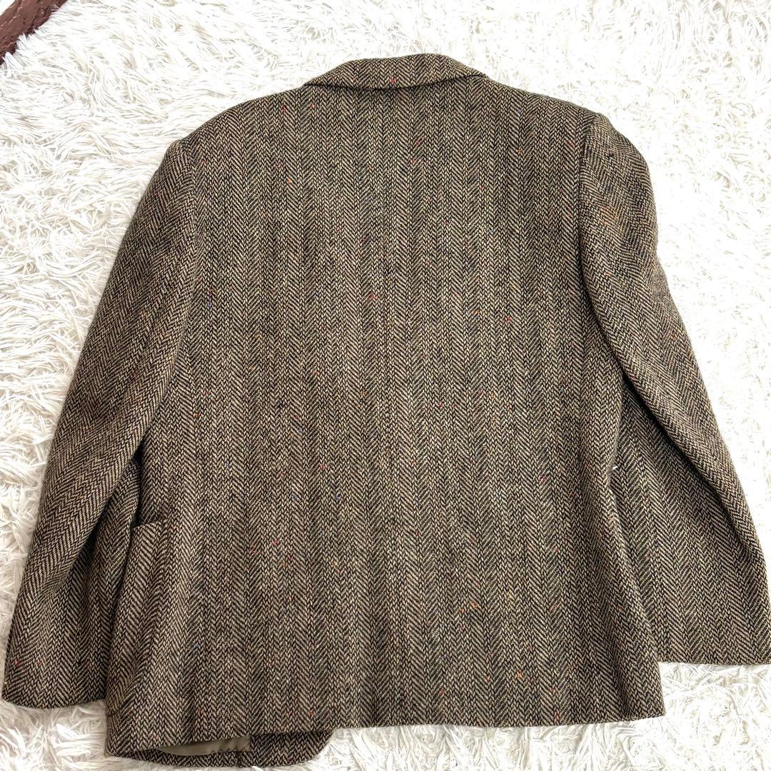 美品✨ラルフローレン テーラードジャケット　ヘリンボーン　ブラウン 7号