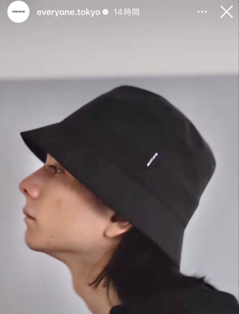 2025AW everyone bucket hat black ブラック