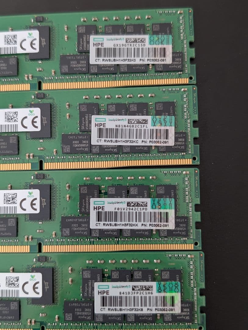 メモリ 32GB x 4 (128GB) DDR4-3200 (9137)