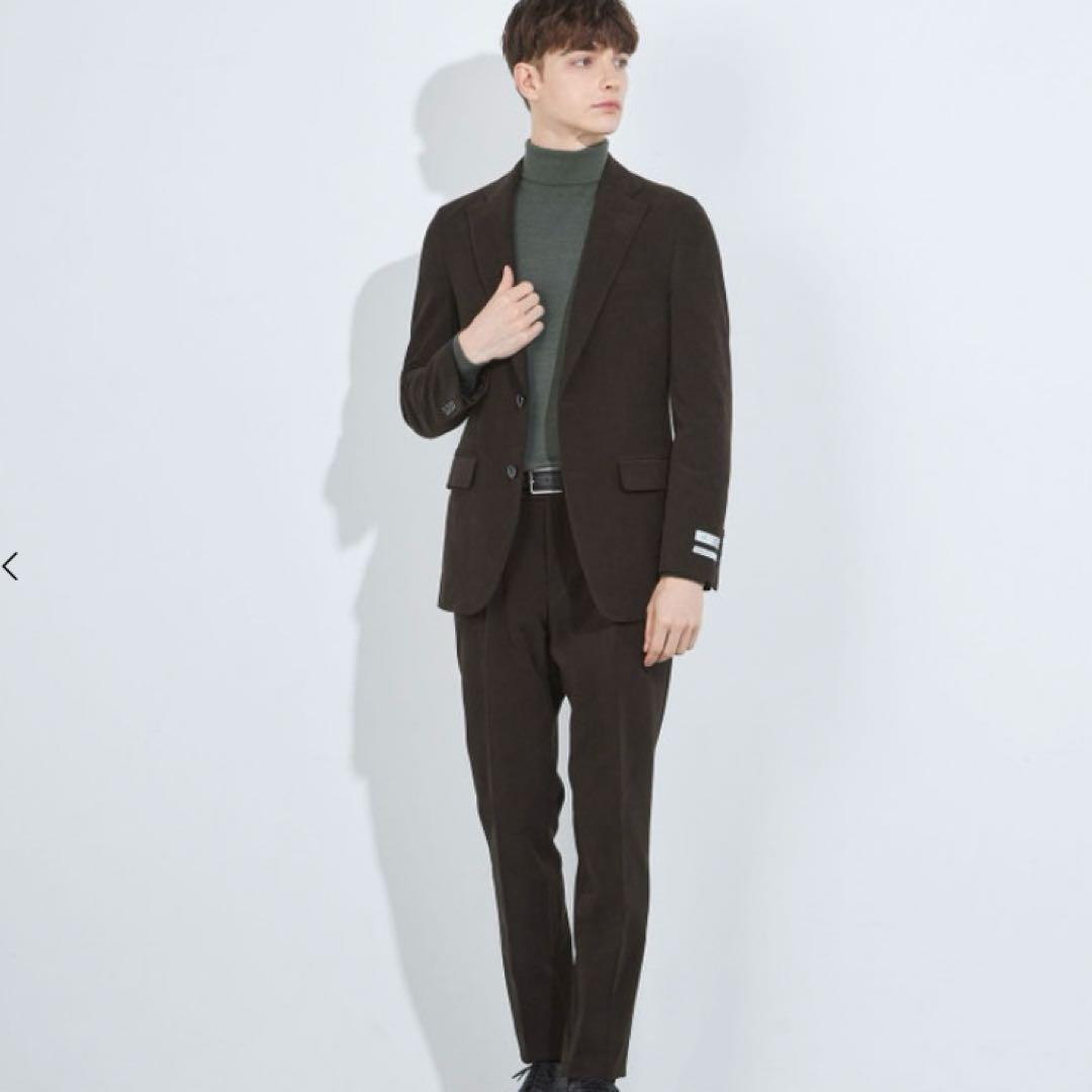 【秋冬】2釦シングルジャケット/カーキ×コーデュロイ/4S