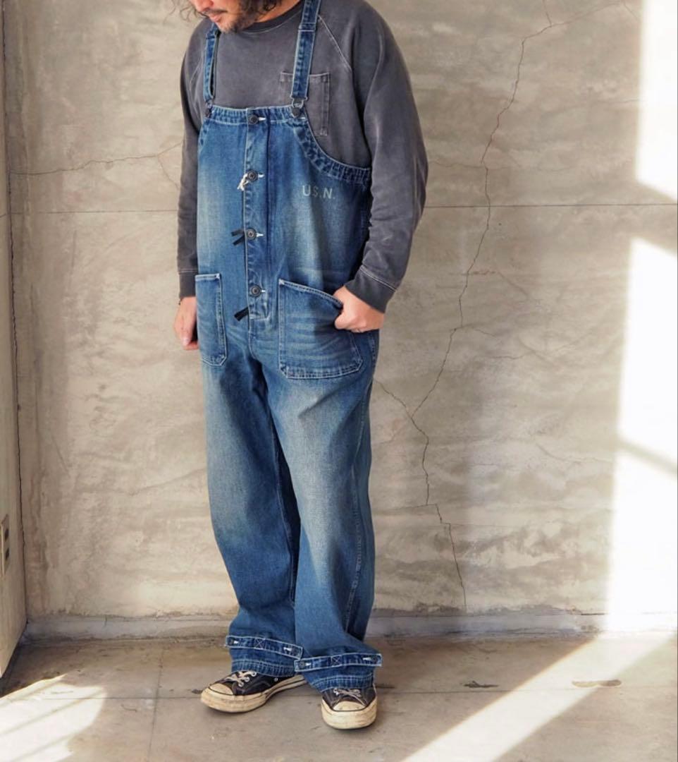 完売品✨HOUSTON デニム デッキパンツ オーバーオール