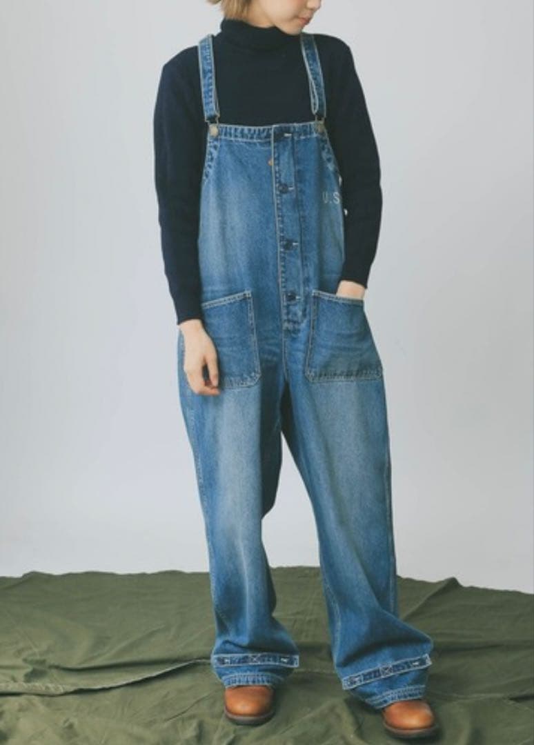 完売品✨HOUSTON デニム デッキパンツ オーバーオール