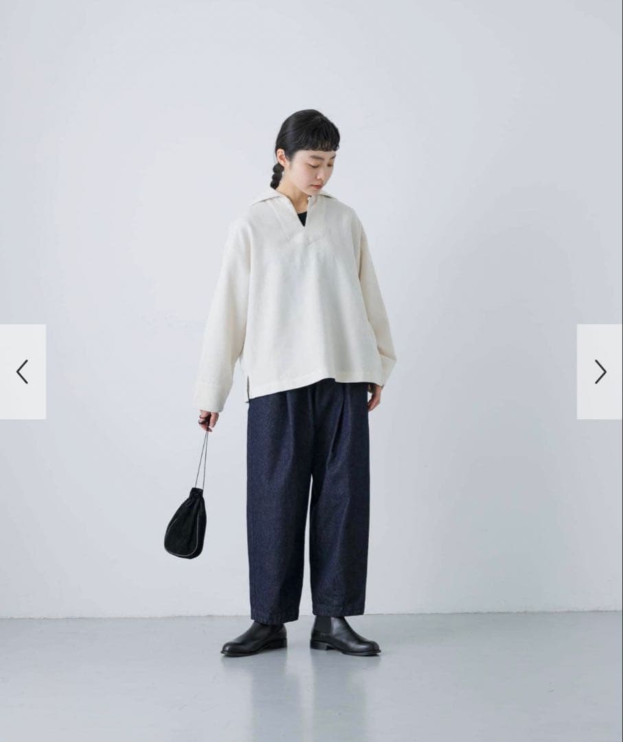 【YUU】かぐれ　デニムクロップドパンツ