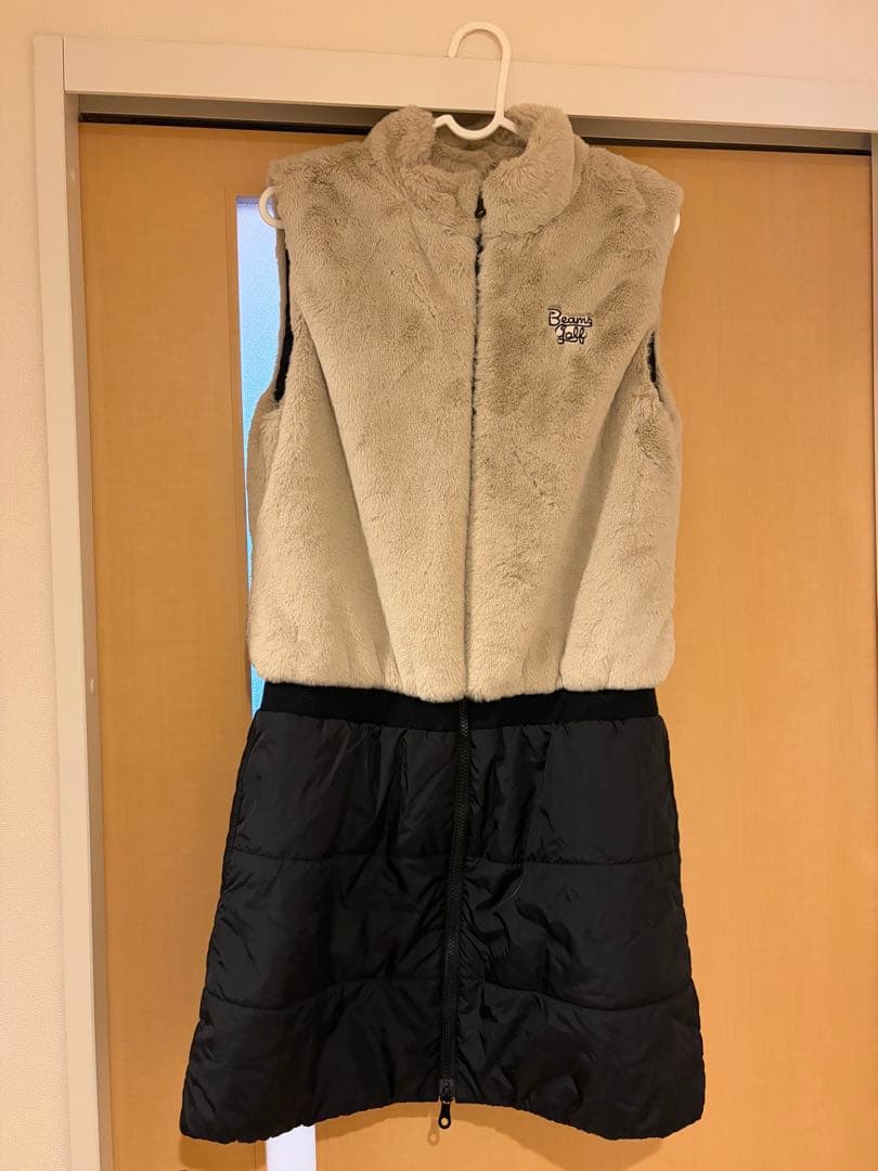 BEAMS GOLF フリースダウンワンピース
