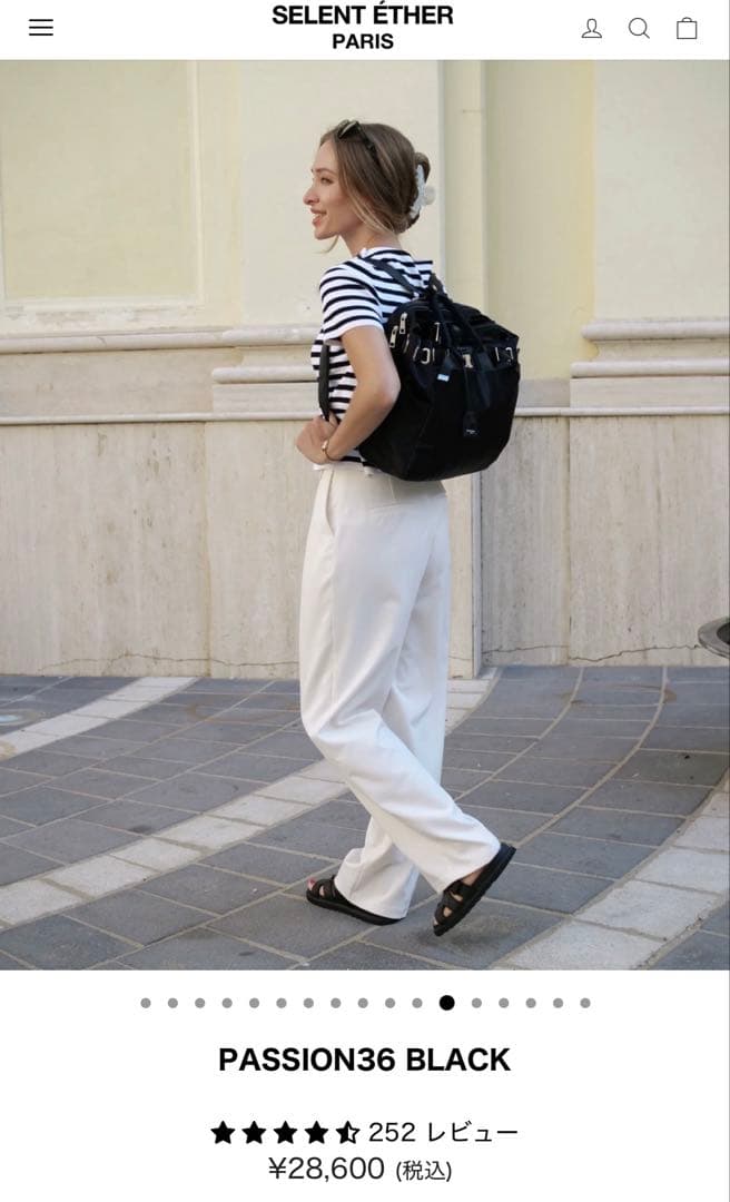 【美品】SELENT ETHER ビジネスバッグ ブラックPASSION36