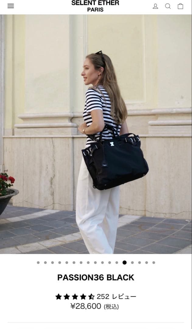 【美品】SELENT ETHER ビジネスバッグ ブラックPASSION36