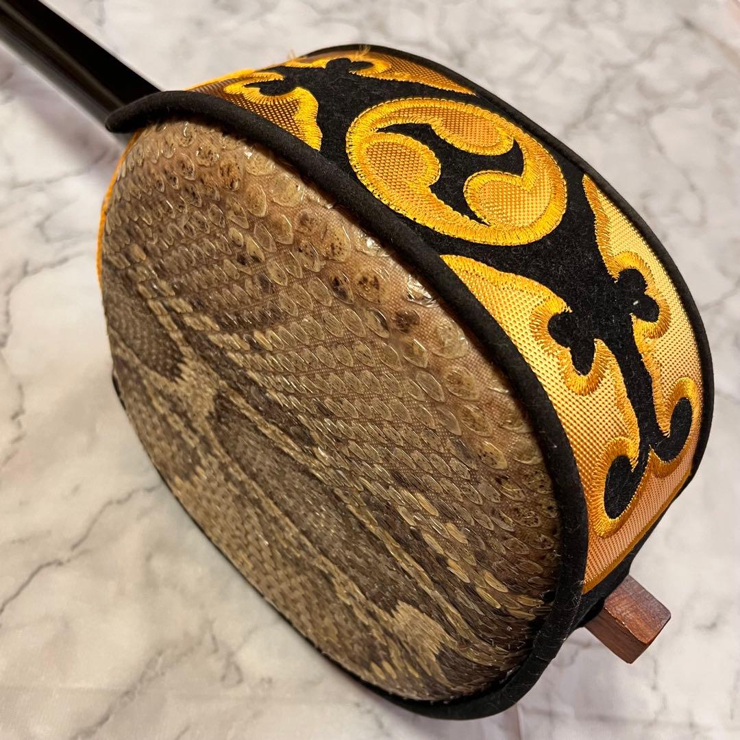 ヘビ革 三味線本体