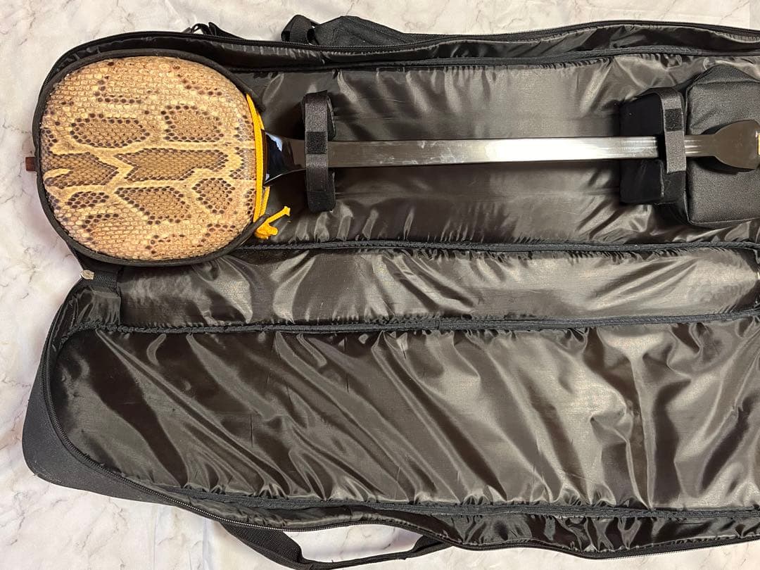 ヘビ革 三味線本体