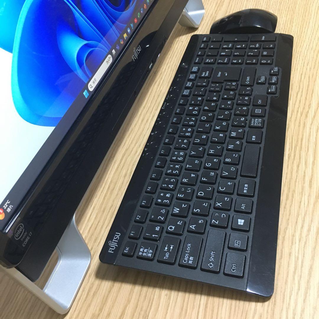 富士通 ESPRIMO 一体型 デスクトップ Win11 最強i7 SSD 取説