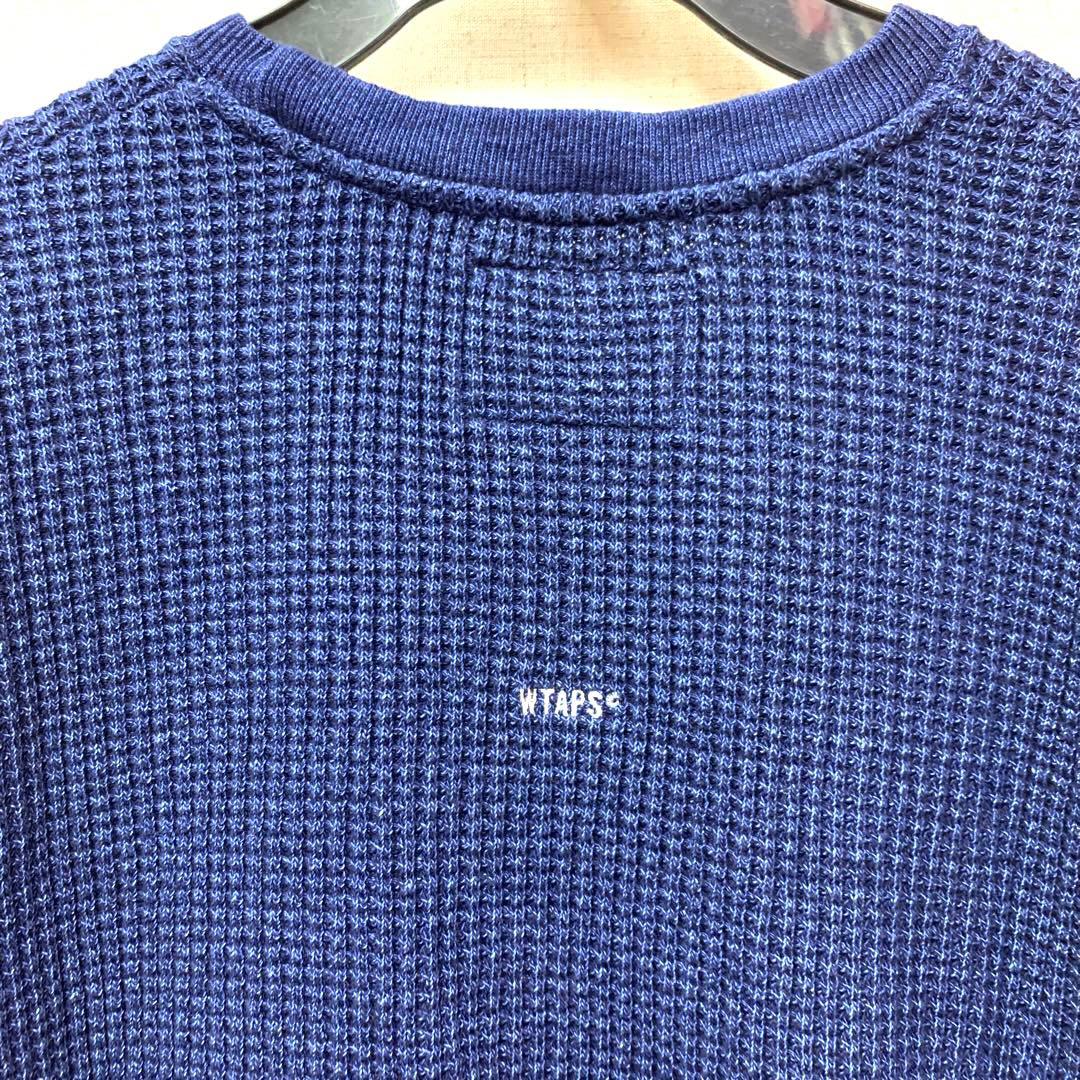 美品 WTAPS ダブルタップス ワッフルインディゴ 221ATDT-CSM01