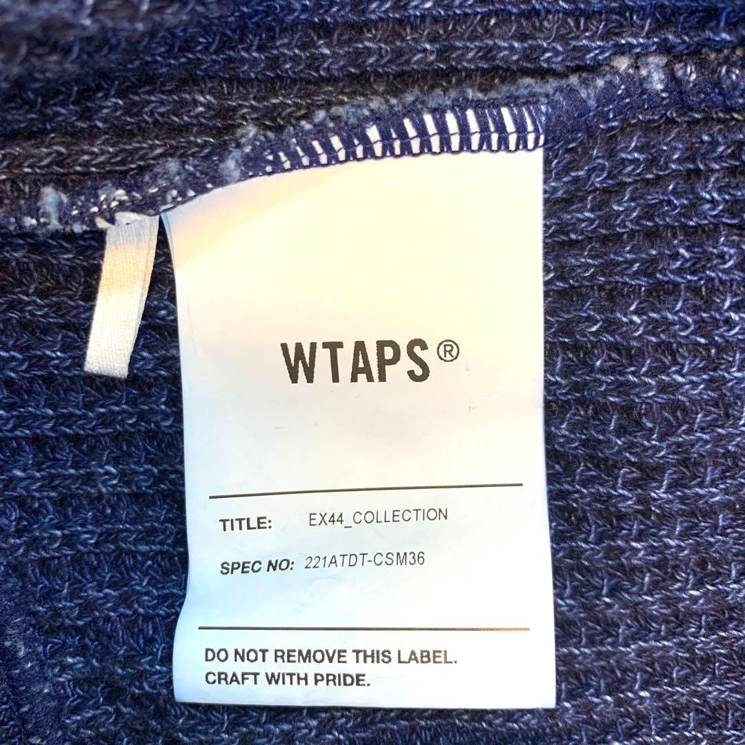美品 WTAPS ダブルタップス ワッフルインディゴ 221ATDT-CSM01