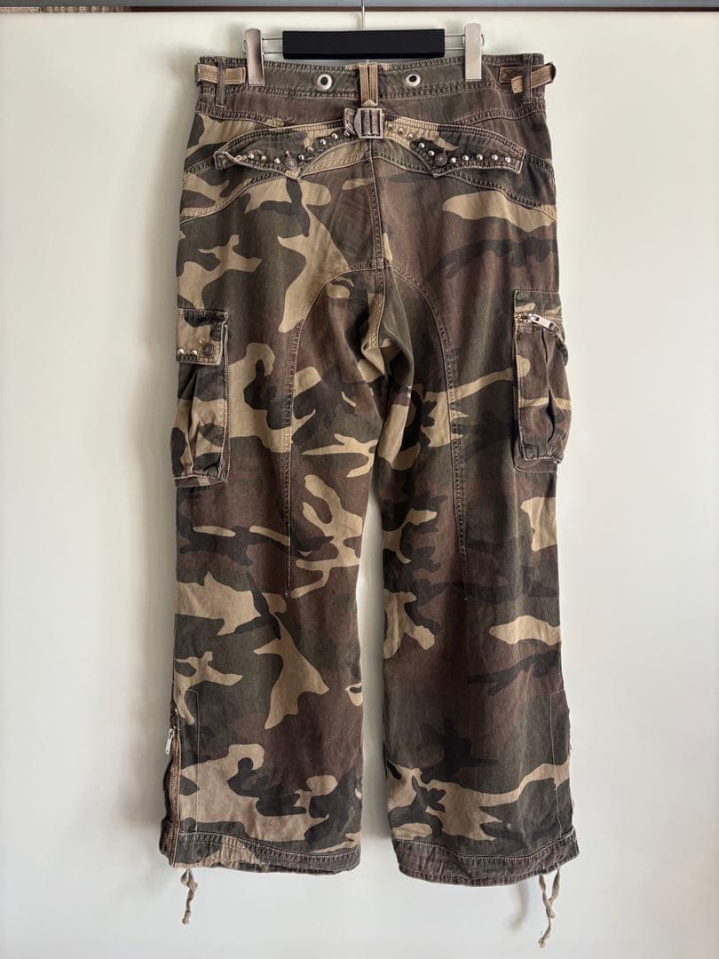 JADED LONDON ジェイデットロンドン カモフラ カーゴパンツ 迷彩32