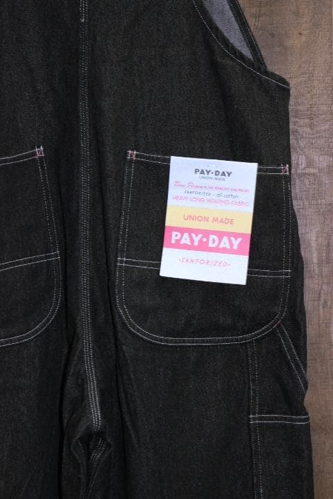 PAYDAY ペイデイ 40s デニム オーバーオール サロペット 40 黒