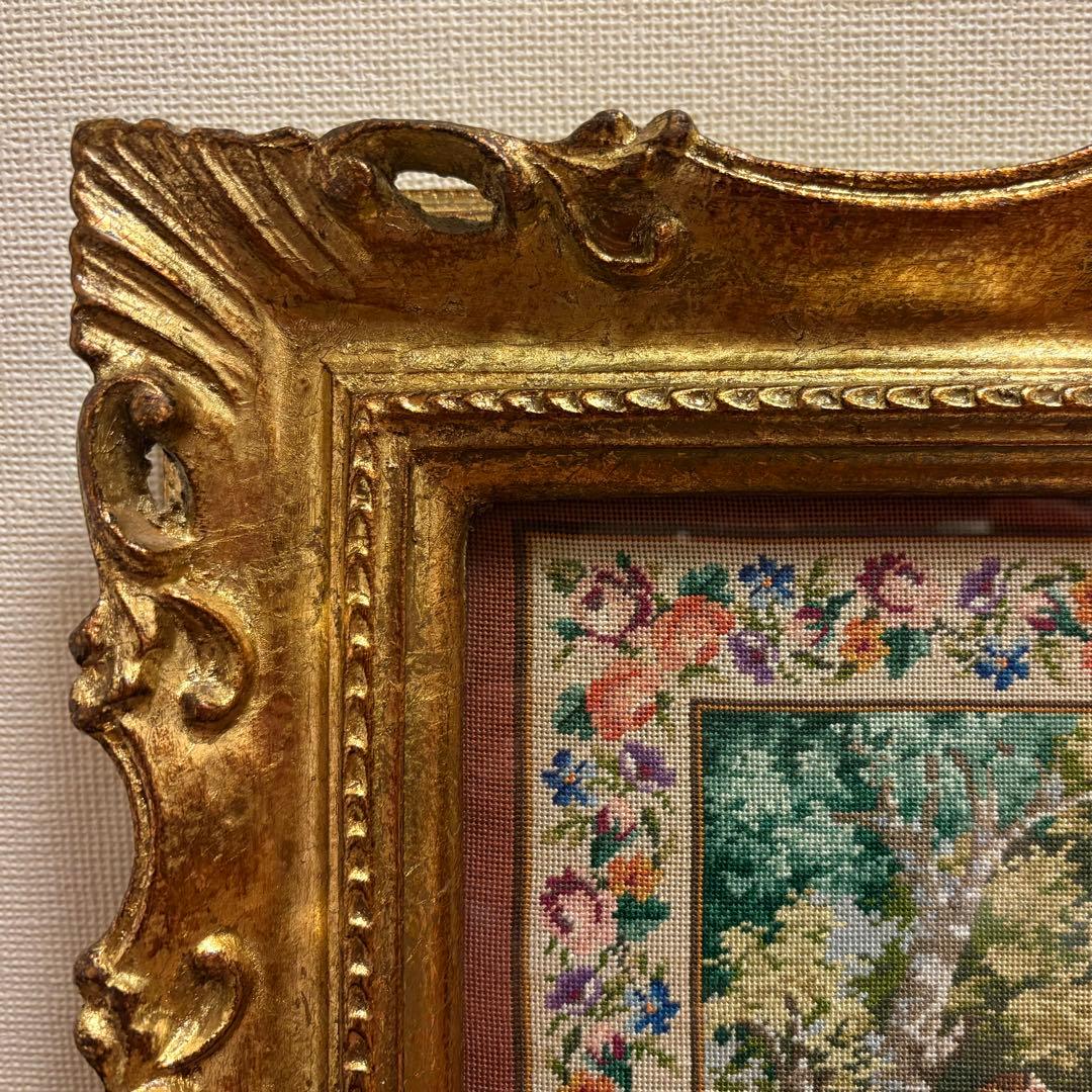 プチポアン 刺繍額