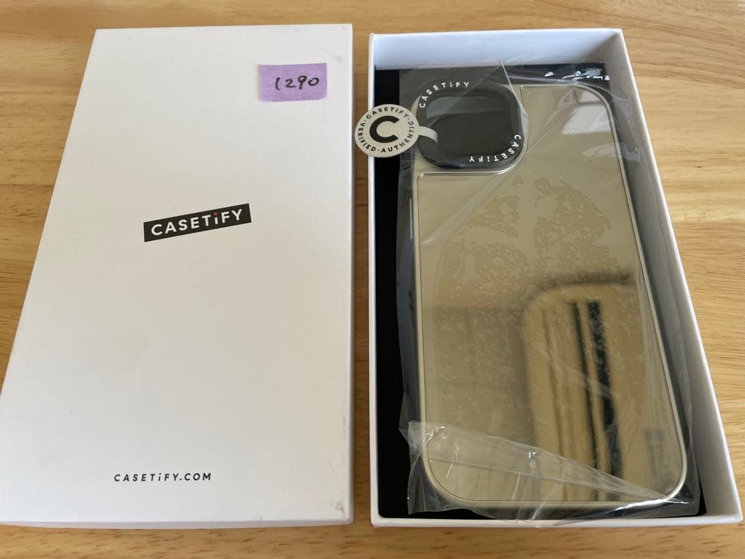 CASETiFY ミラー リングスタンド iPhone 15 ケース シルバー