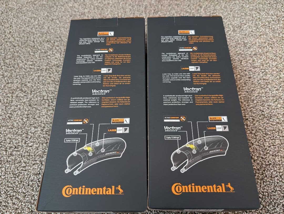 新品未使用 コンチネンタル GP5000 28c クリンチャー 2本セット