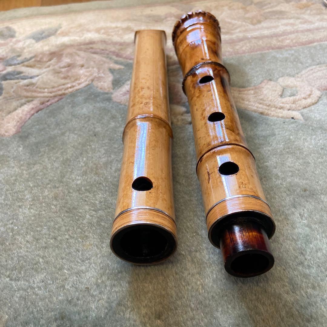 153 尺八　一尺八寸管　瀞守銘