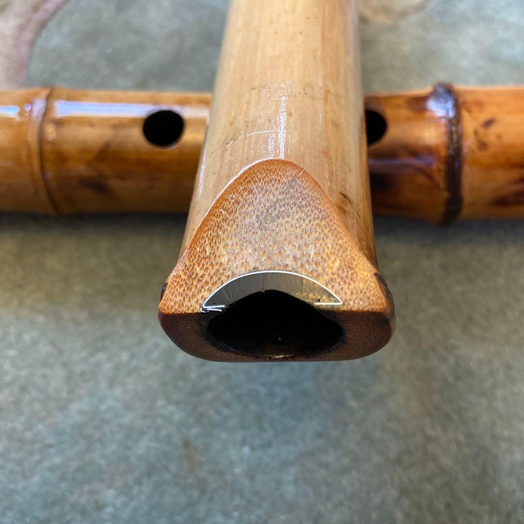 153 尺八　一尺八寸管　瀞守銘