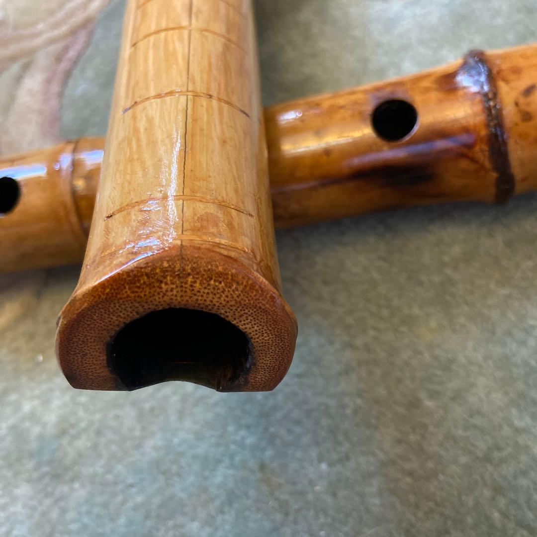 153 尺八　一尺八寸管　瀞守銘