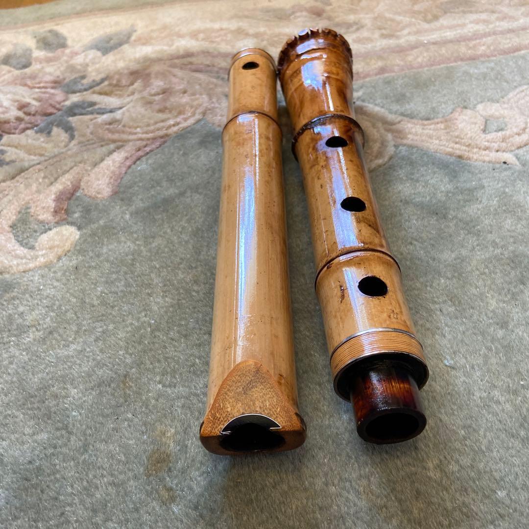 153 尺八　一尺八寸管　瀞守銘