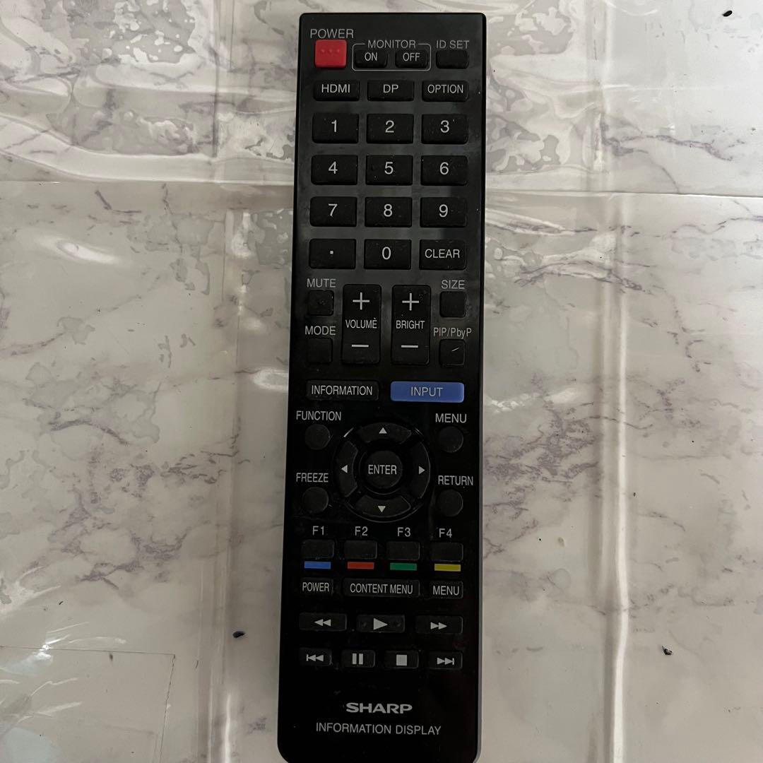 即日受渡❣️全国送料込シャープ55型耐久4K液晶モニター　スピーカーリモコン付