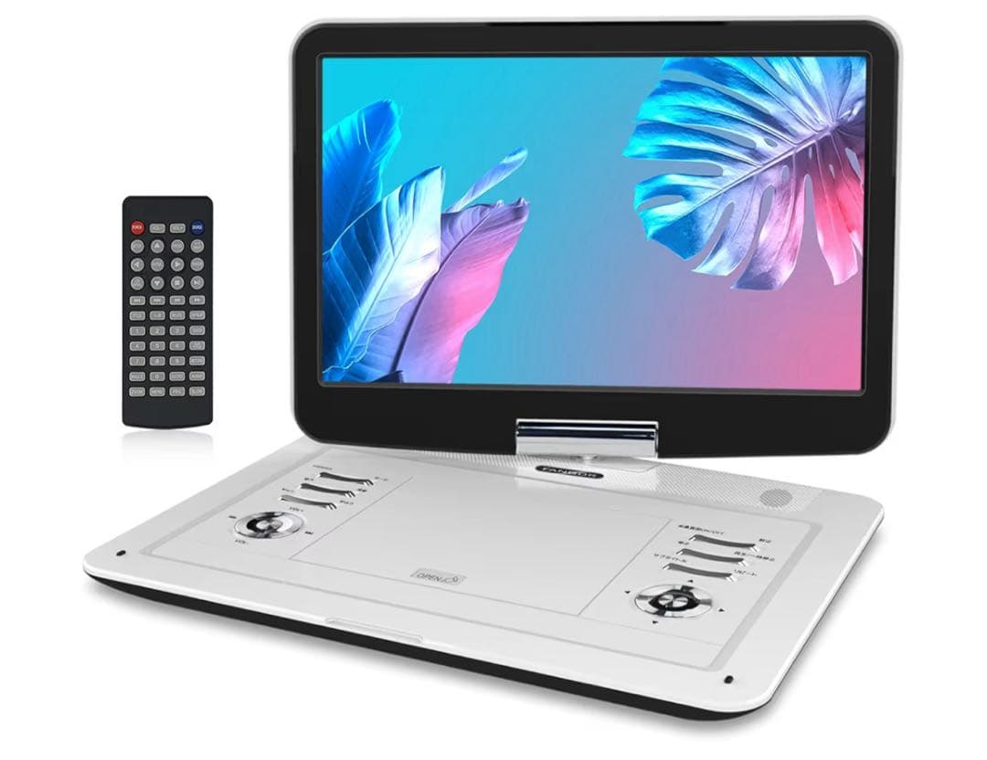 FANGOR ポータブルDVDプレーヤー 大画面