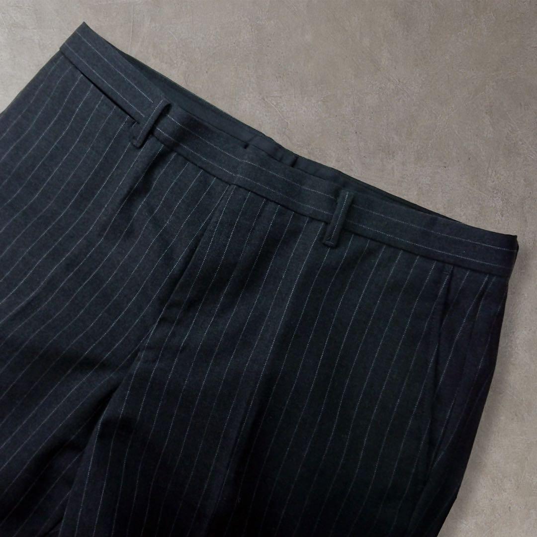 【美品】ユニクロ ジルサンダー +J セットアップ スーツ ブラック ストライプ