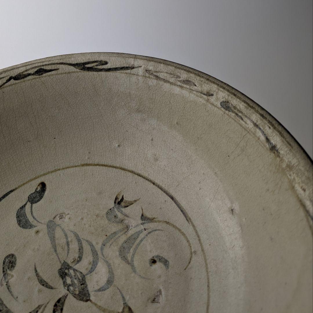安南 鉄絵 草花文 鉢 ベトナム 宋胡録 古陶磁 骨董 古美術