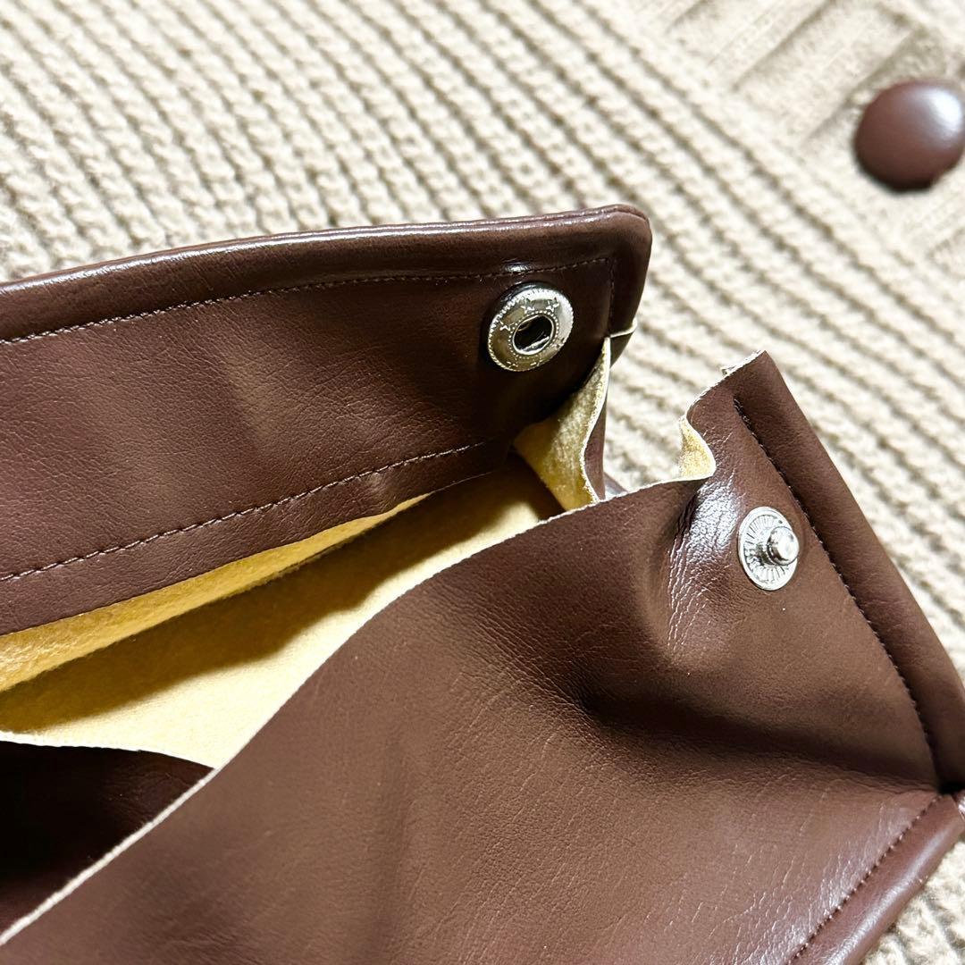 現行モデル Darich レザーコンビオーバーカーディガン