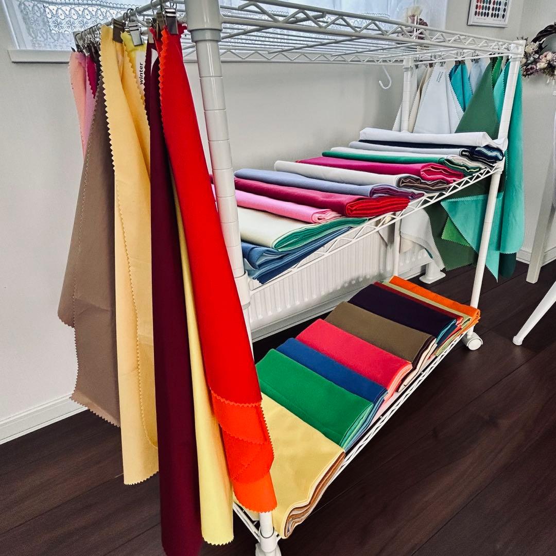 パーソナルカラー　ドレープ　布　パーソナルカラー診断　テストドレープ付