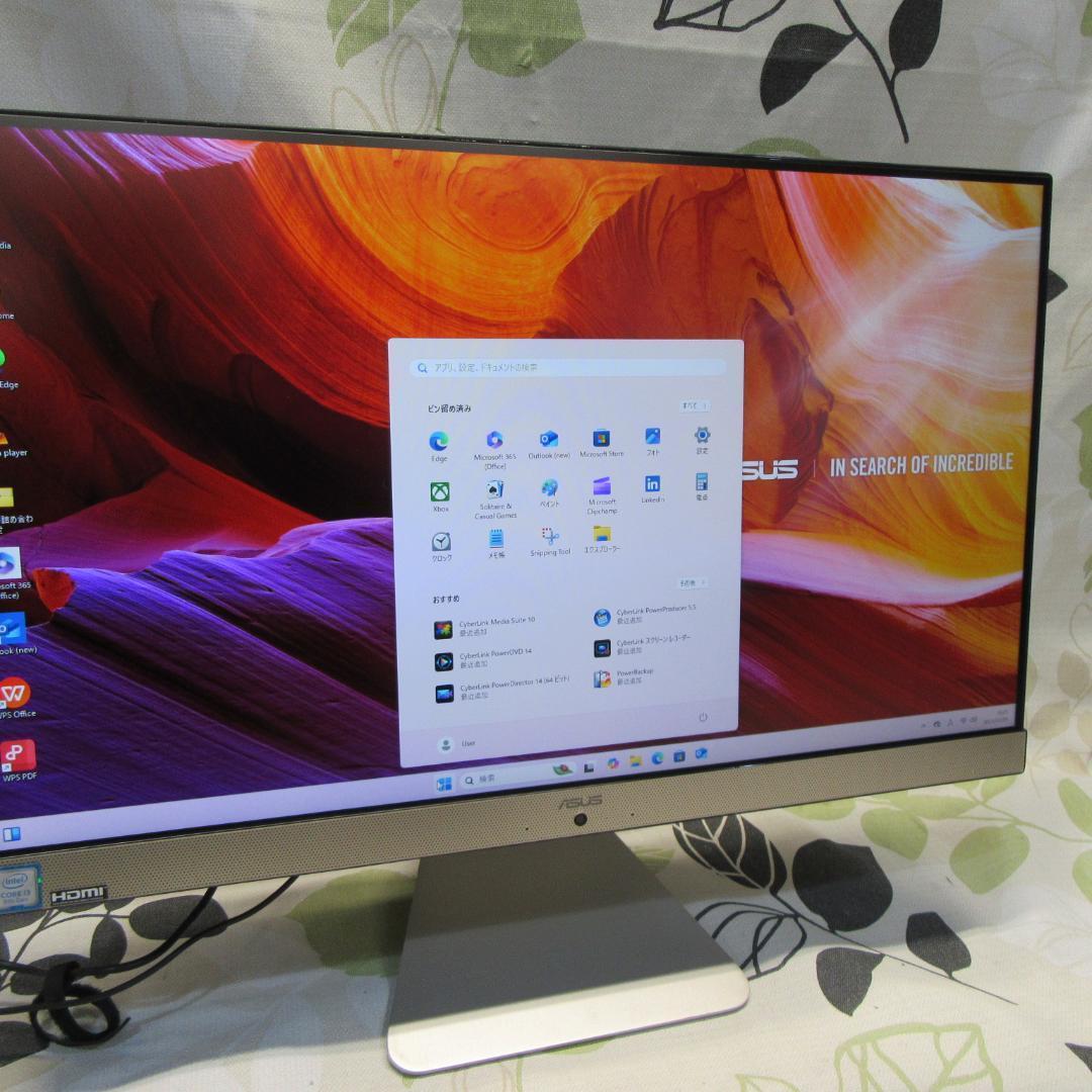 Win11公式対応8世代Corei3/メ8G/SSD/カメラ/フレームレス/無線