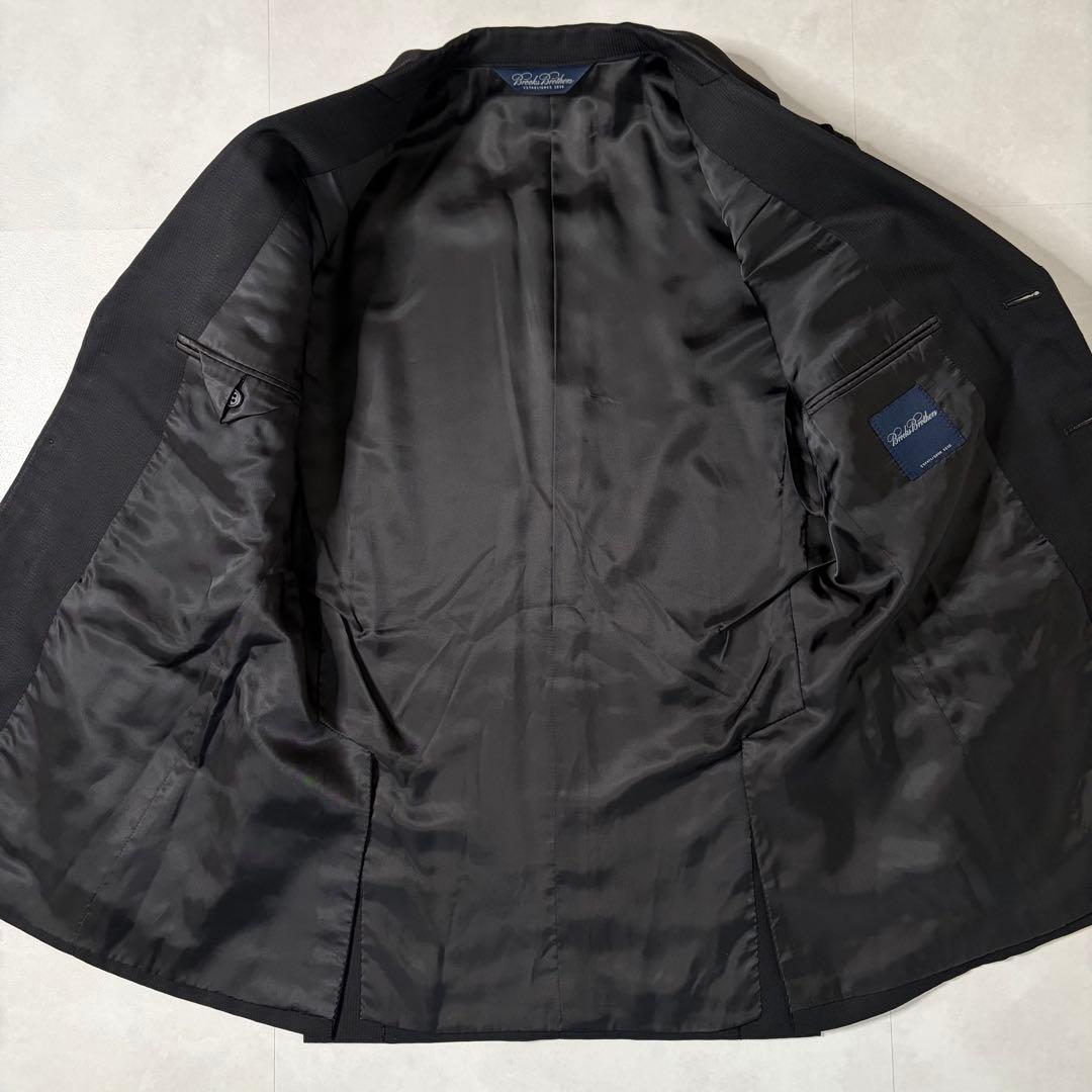 【希少・美品】ブルックスブラザーズ スーツ 国産 Woolmark ブラック L