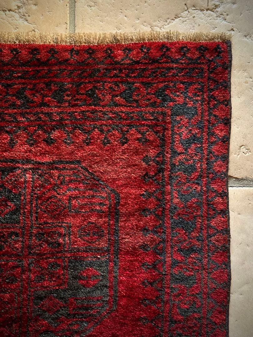 トライバルラグ　ヴィンテージラグ　アフガンラグ　トルクメン　エルサリ　手織り美品