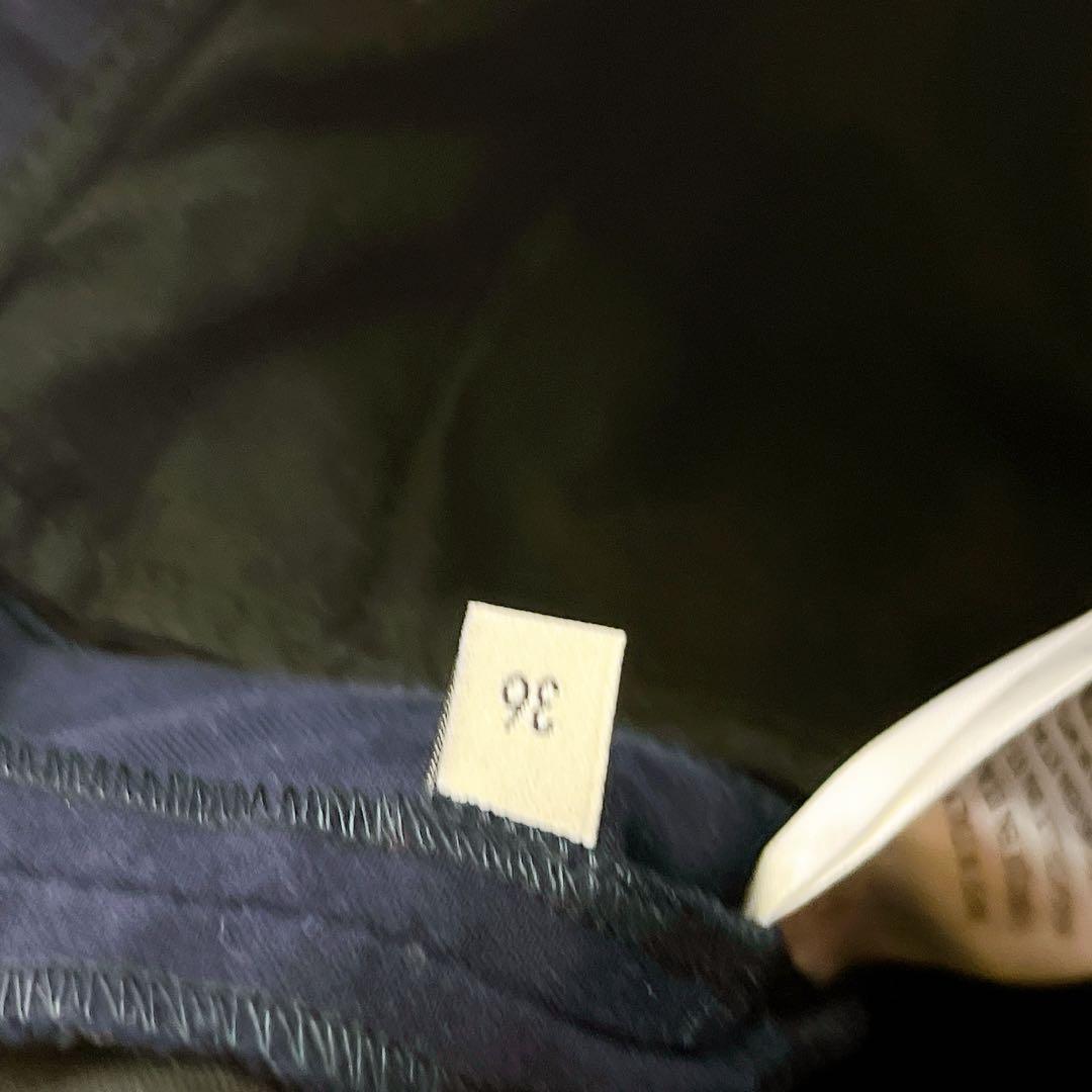 極美品✨GUCCI 現行タグ 刺繍 フラワー ボタニカル パンツ ネイビー紺色