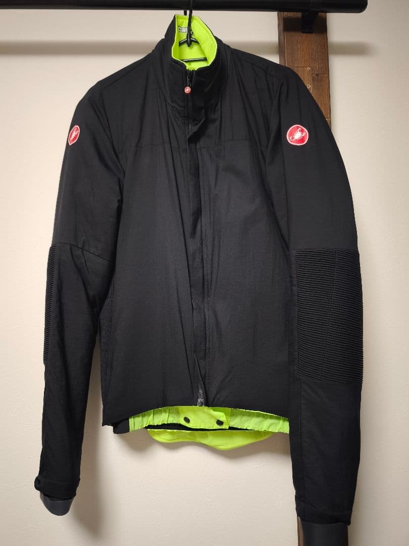Castelli ELEMENT LITE JACKET M ブラック/ライム
