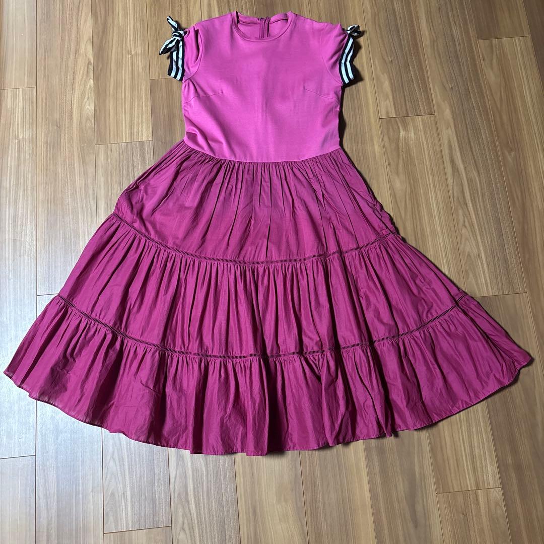 BORDERS at BALCONY ティアードワンピース