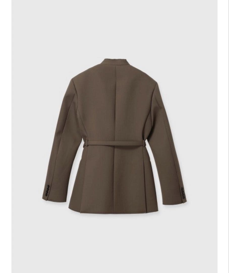 anuans ボンディングフォルムノーカラージャケット 新品 タグ付き