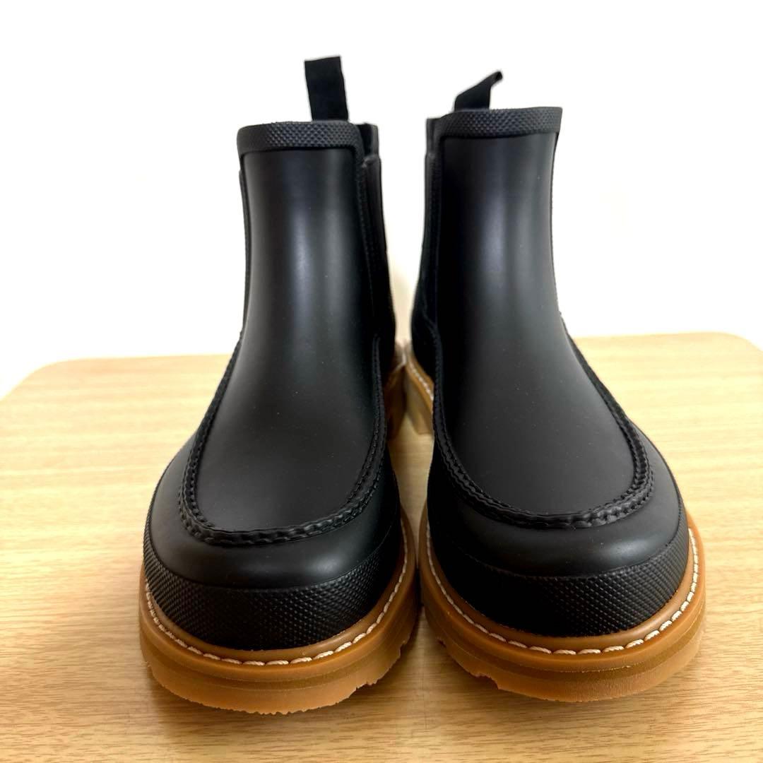 【未使用】HUNTER ハンター チェルシー サイドゴア レインブーツ ブラック