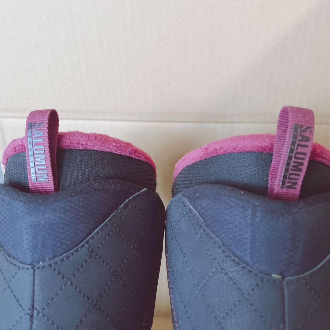 サロモン スノーボード ブーツ ダイヤル式 ブラック ピンク 23.5cm