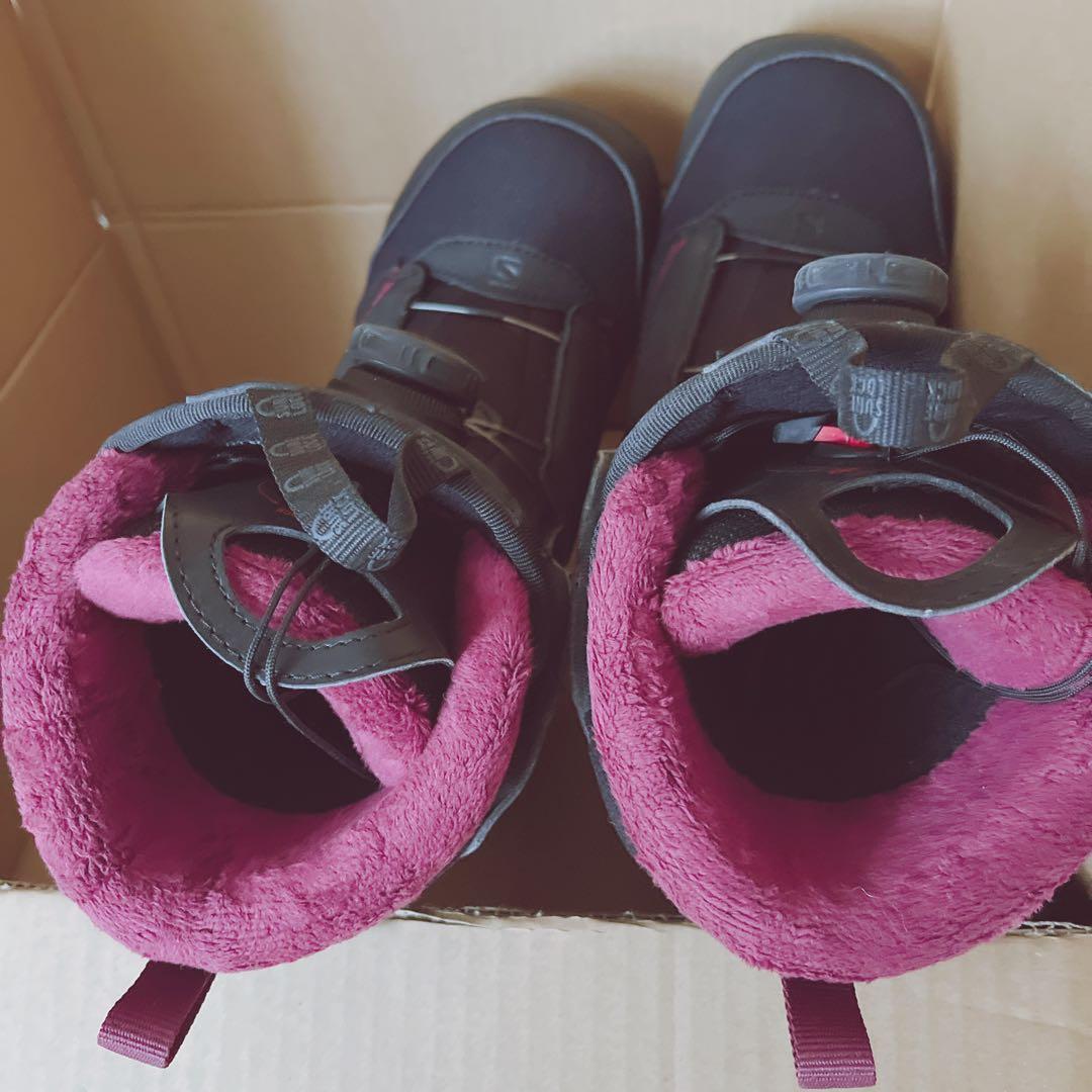 サロモン スノーボード ブーツ ダイヤル式 ブラック ピンク 23.5cm